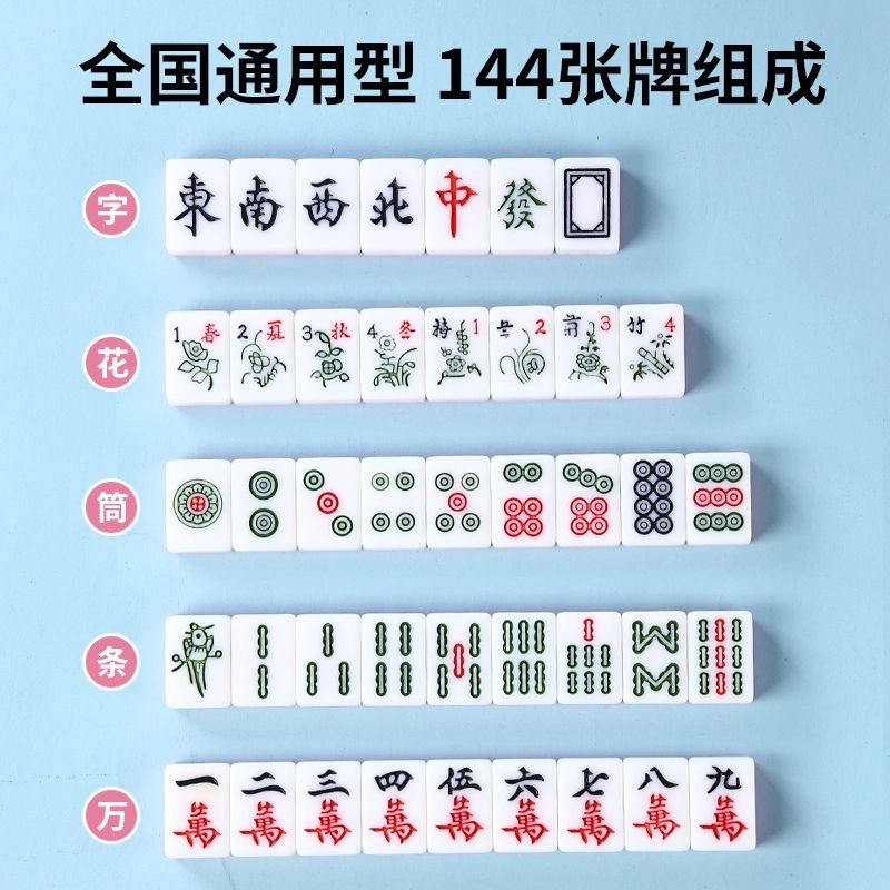 乐智由我 户外露营迷你便携式小麻将 桌游