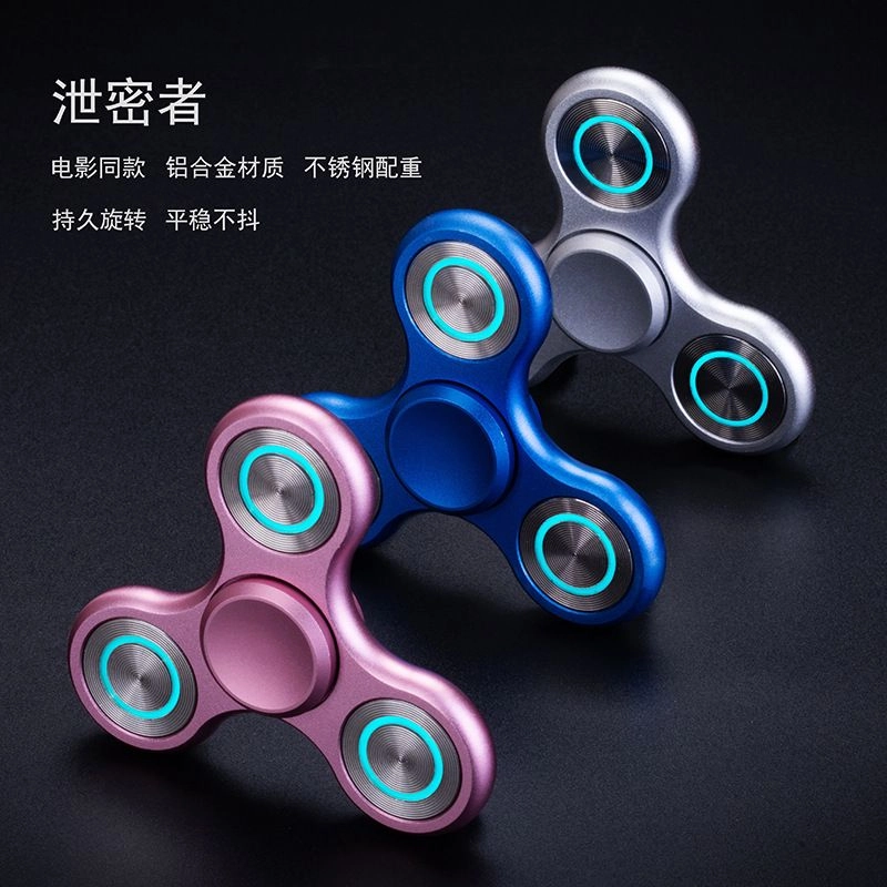 乐智由我 指尖陀螺铝合金大三元魔幻解压旋转动 玩具