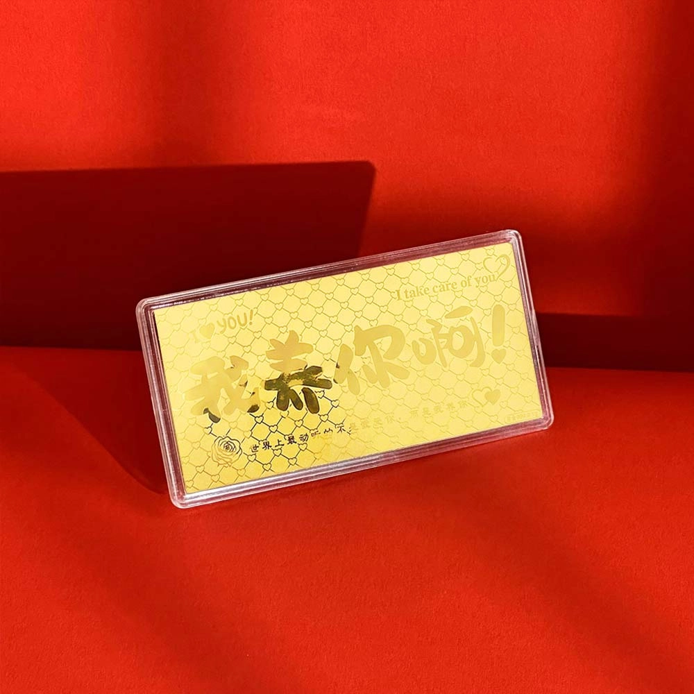 六桂福 福韵金 我养你啊金钞金块一起暴富收藏储蓄纪念品创意个性理财足金 黄金 一口价 金币 男女同款情侣款