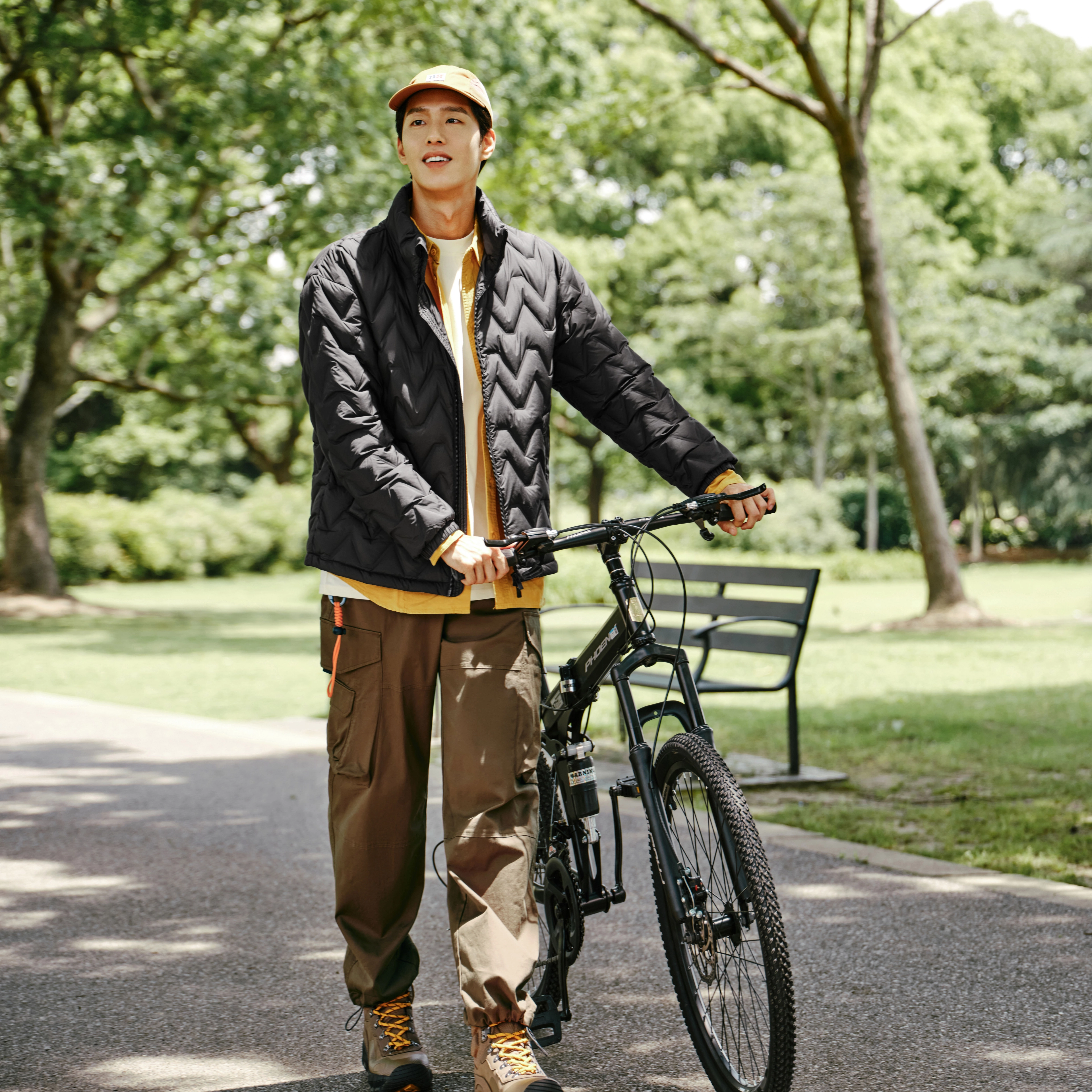 森马 防水保暖立领外套简约纯色上衣日常休闲百搭羽绒服 男款