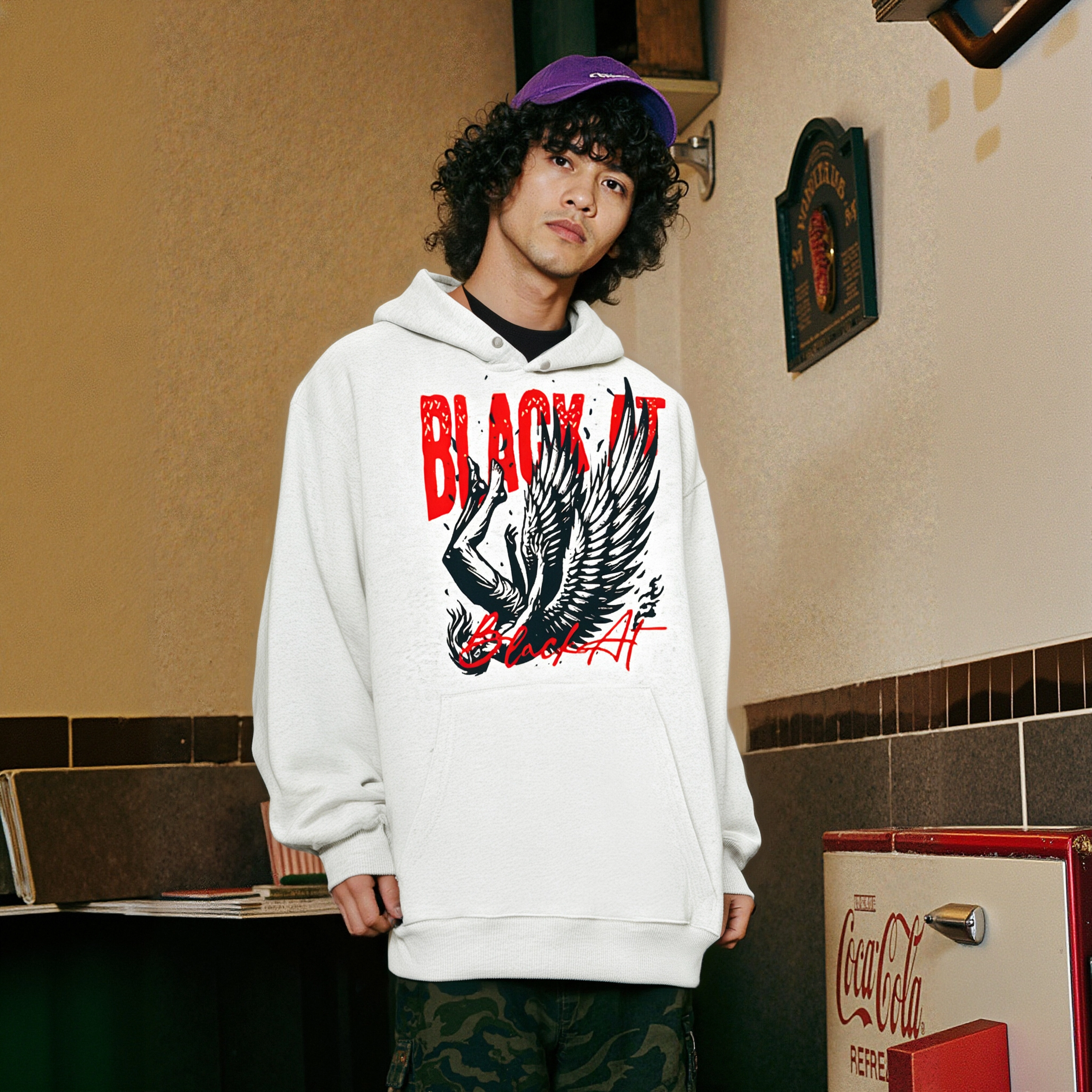 BLACK AT oversize
