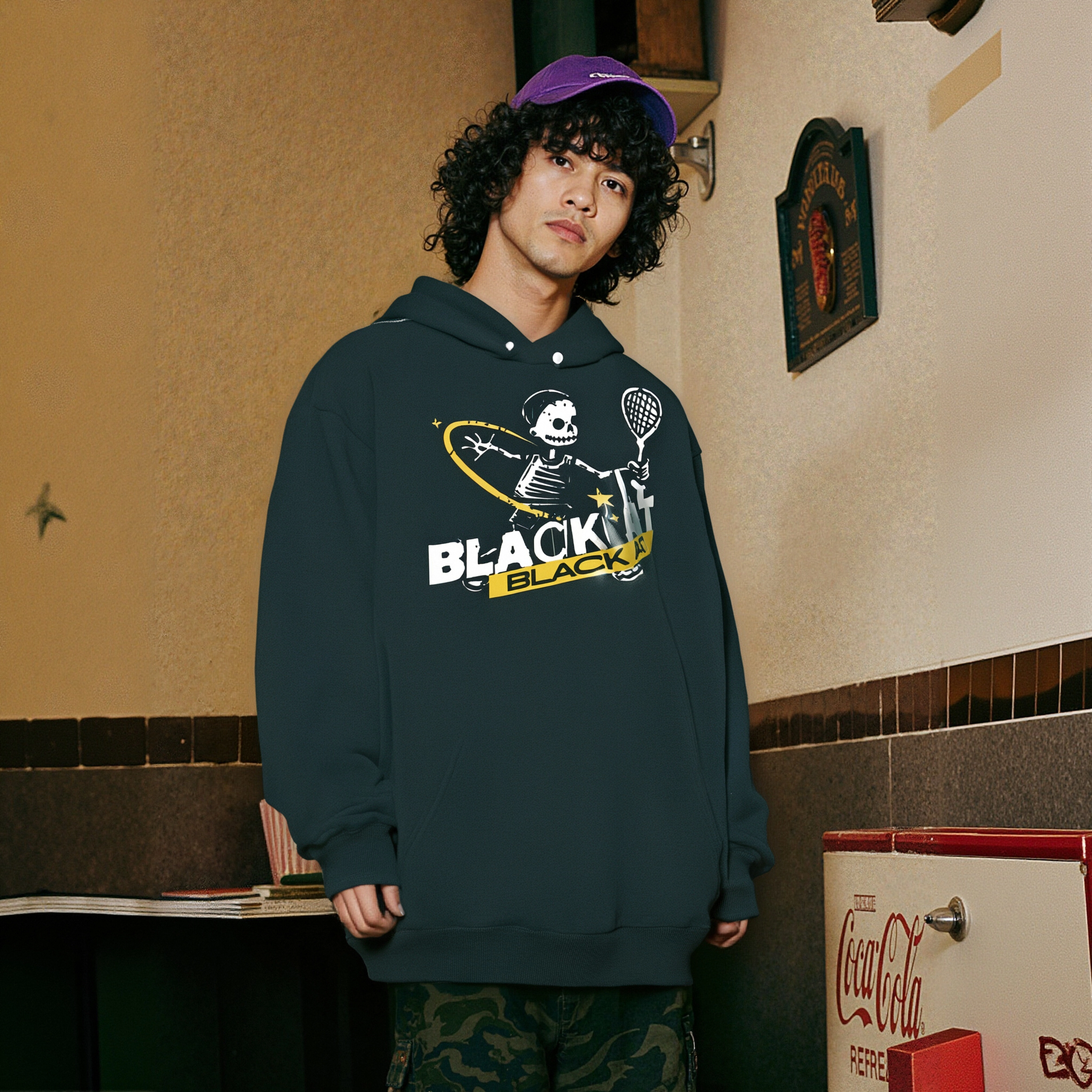 BLACK AT oversize