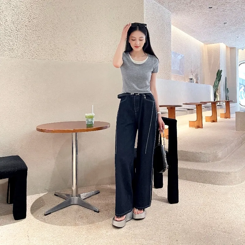 大薇家 经典设计潮流时尚 舒适百搭 橡胶底人字拖鞋 女
