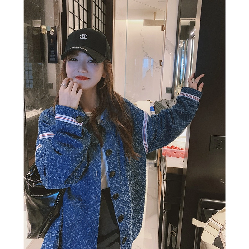 袋鼠 小个子韩系慵懒宽松休闲上衣牛仔外套 女款