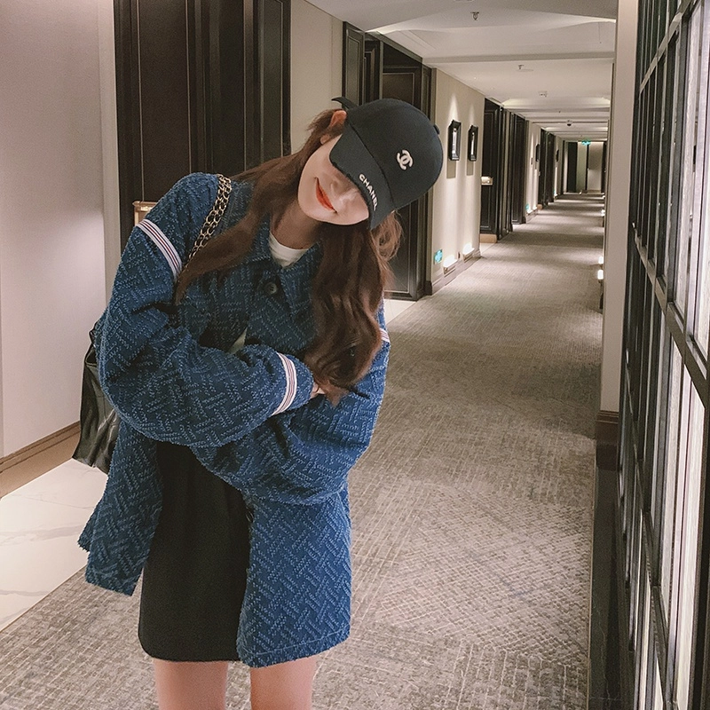 袋鼠 小个子韩系慵懒宽松休闲上衣牛仔外套 女款