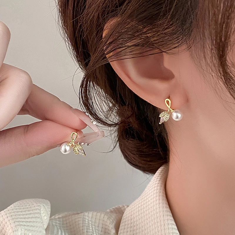 韵系 微镶麦穗 高级感小众设计 锆石 耳环 女款