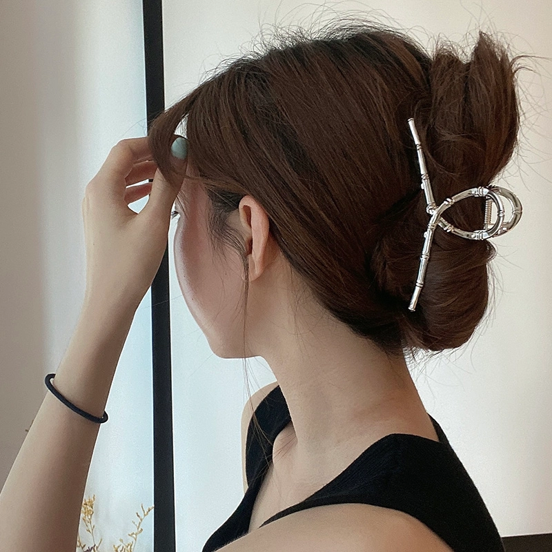 韵系 气质竹节 轻奢 后脑勺 小众设计高级感 发夹 女款