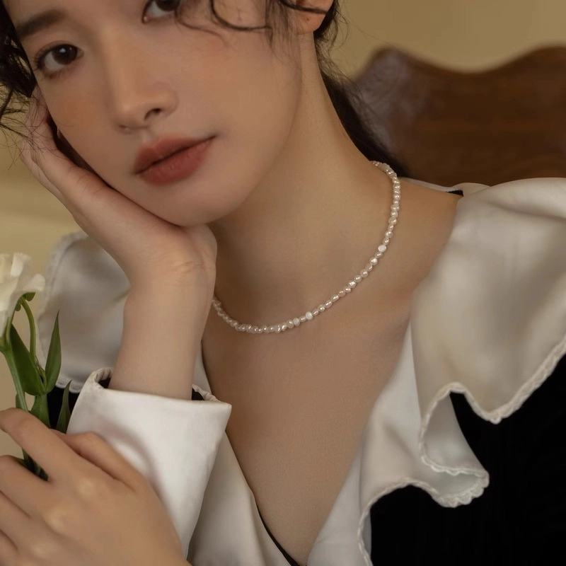 韵系 巴洛克不规则淡水珍珠高级感小众 铜镀金 项链 女款