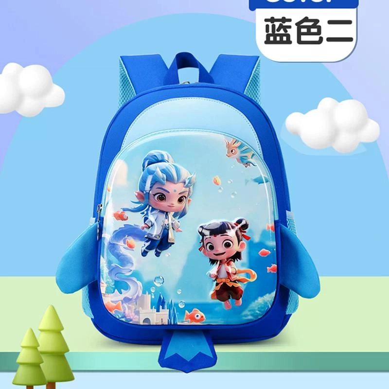 米囹 卡通立体儿童幼儿园书包 透气可爱女童背包学前班 中大班男孩双肩包 中号 彩色