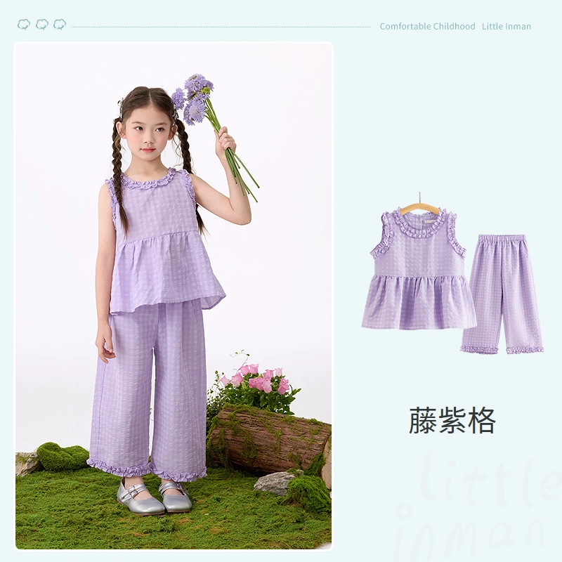 茵曼爬服 短袖休闲夏季纯色