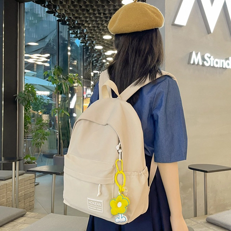 泰克森 纯色小清新可爱简约 尼龙 双肩包 女款 多色