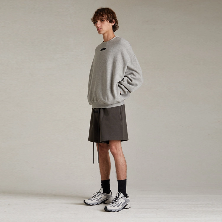 Fear of God Essentials SS24 Crewneck Sweater Dark Heather Oatmeal
