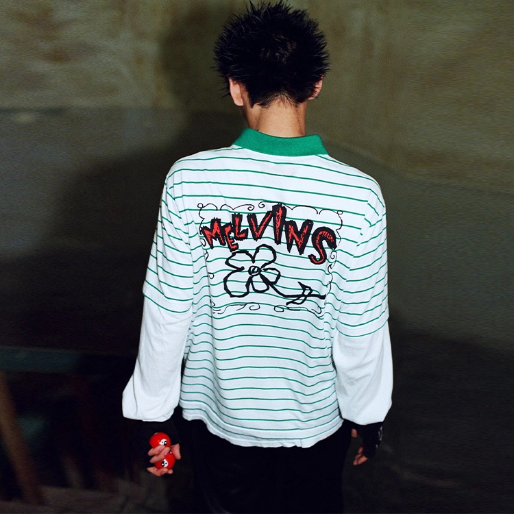 Supreme x Melvins SS24 WEEK13 STRIPE SS POLO Polo