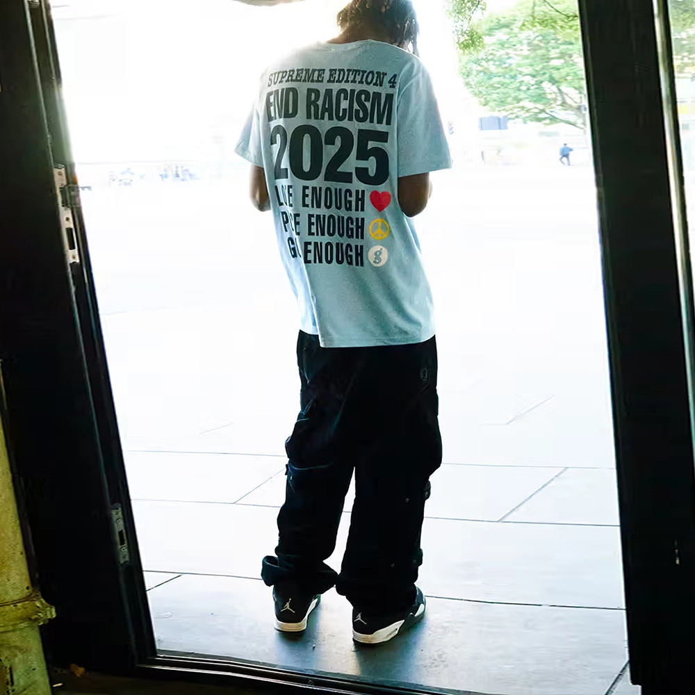 Supreme x GOODENOUGH SS25 WEEK15 End Racism Tee T