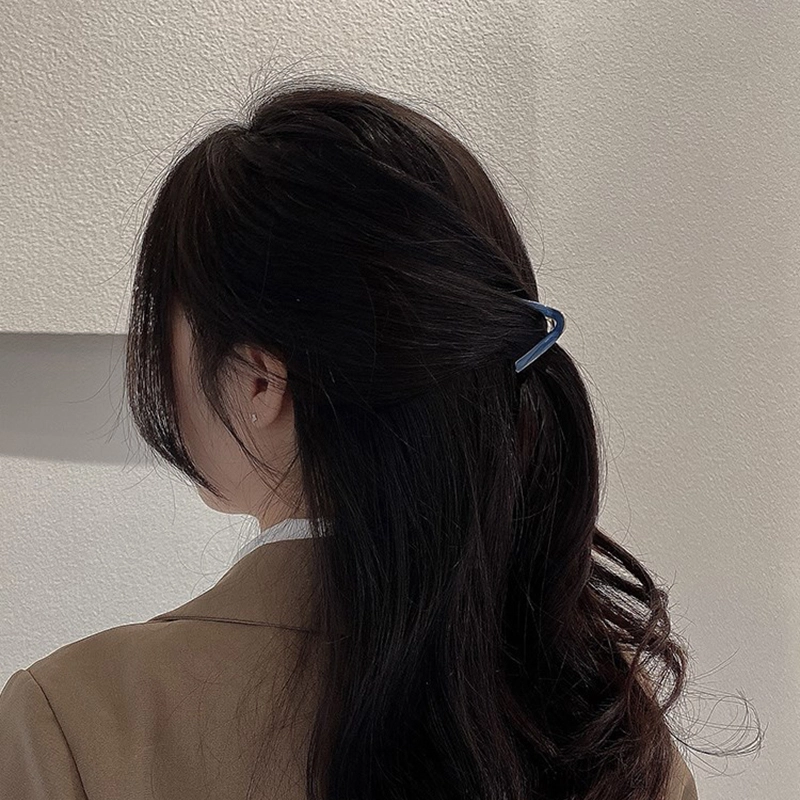 贯古今 后脑勺小号半扎短发 合金 发夹 女款