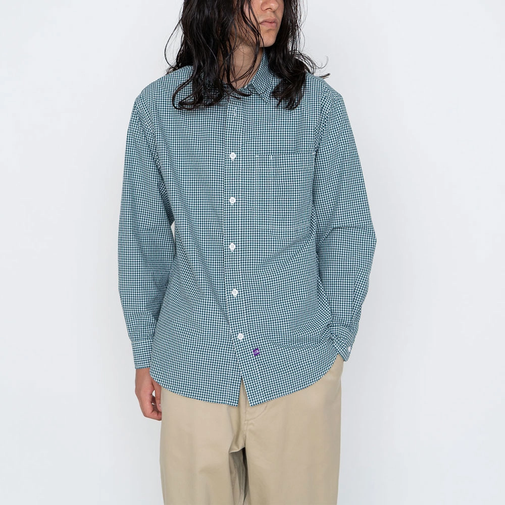 THE NORTH FACE PURPLE LABEL SS24 Regular CollarGingham