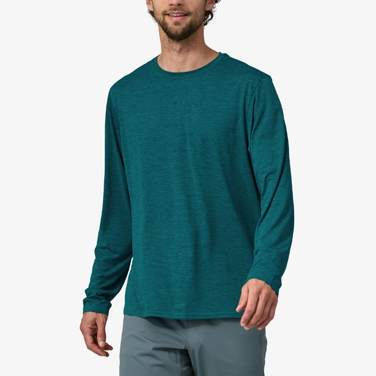 patagonia Men's Long-Sleeved Capilene Cool Daily Shirt LogoT