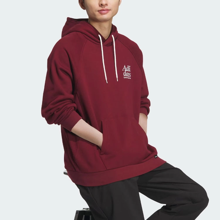 adidas Small Logo Waffle Hoodie Logo