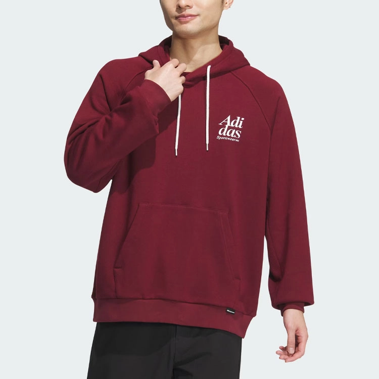 adidas Small Logo Waffle Hoodie Logo