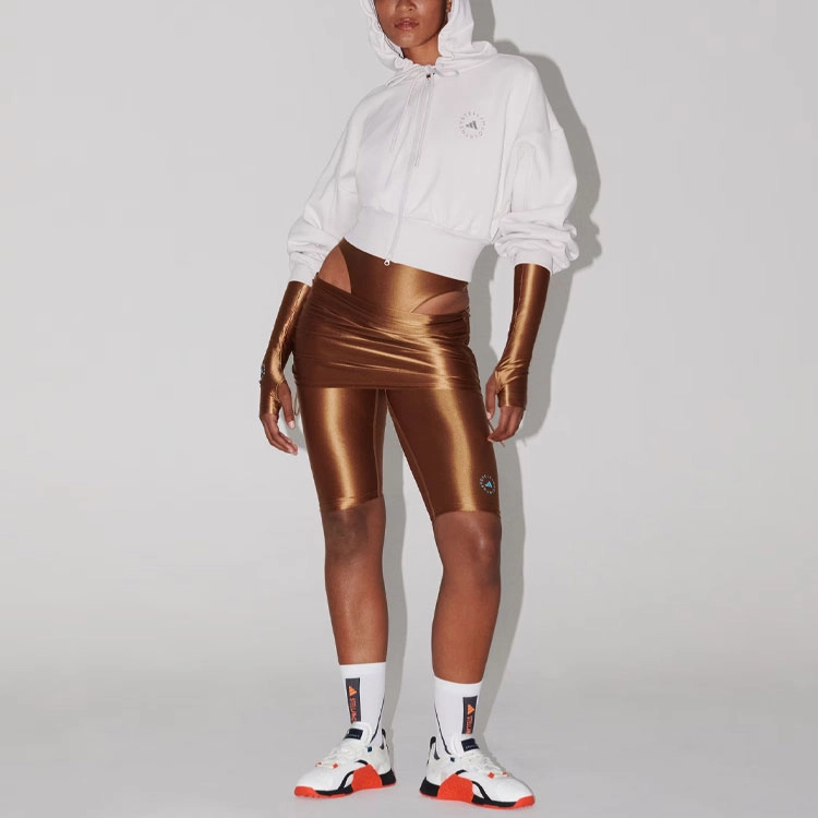 adidas x Stella McCartney SS24 Sportswear Cropped Hoodie Logo
