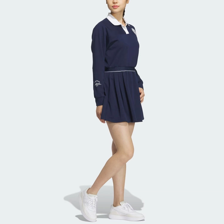 adidas Verbiage Long Sleeve Dress Polo
