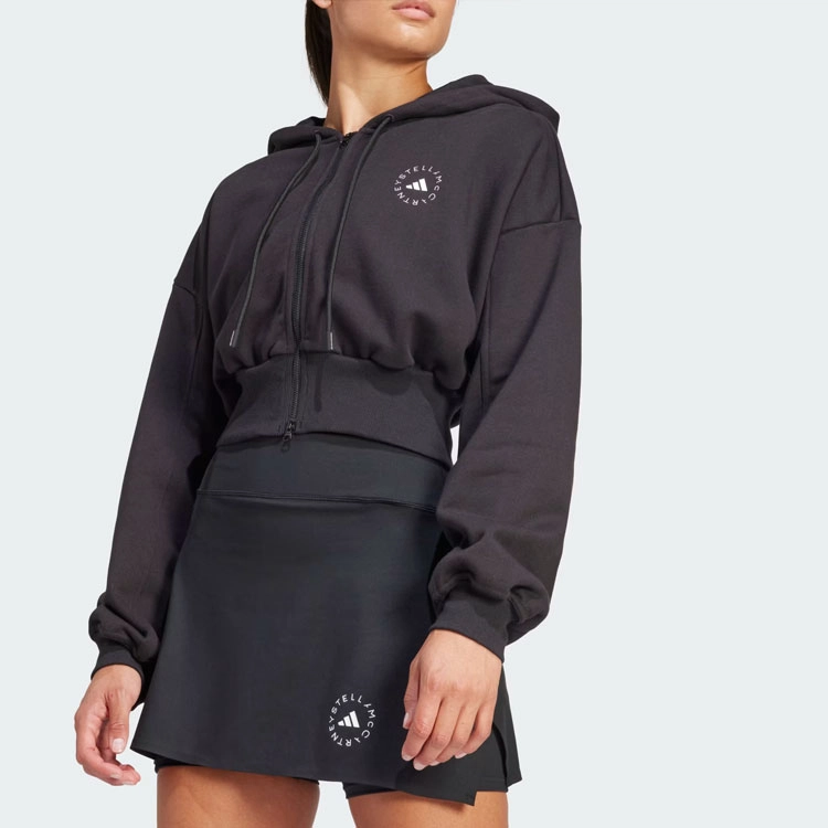 adidas x Stella McCartney Sportswear Cropped Hoodie Logo