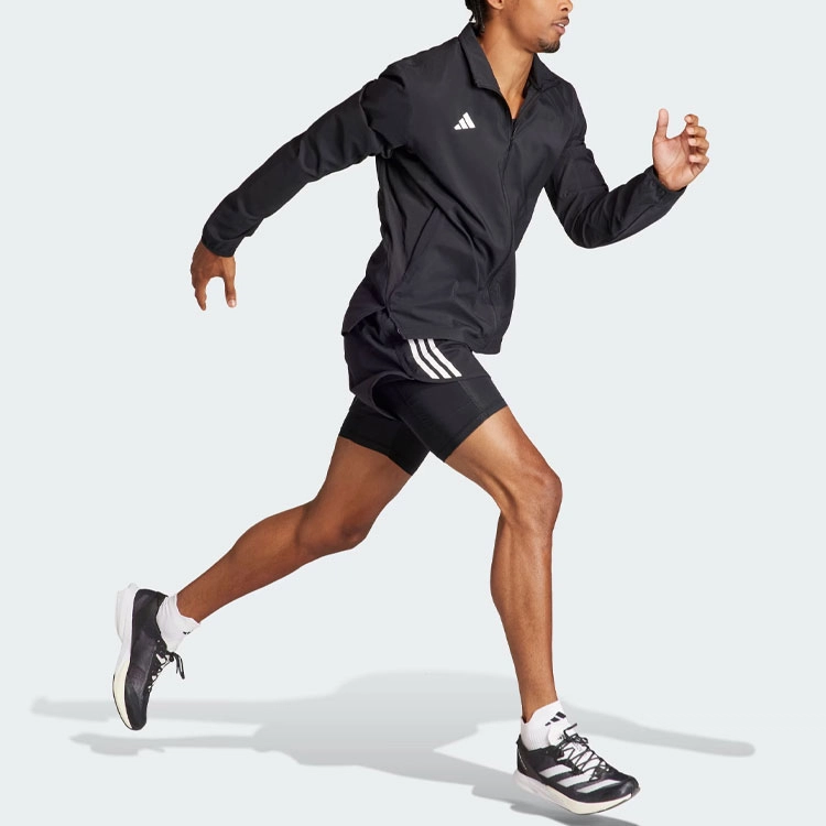 adidas Adizero Essentials Running Jacket Logo