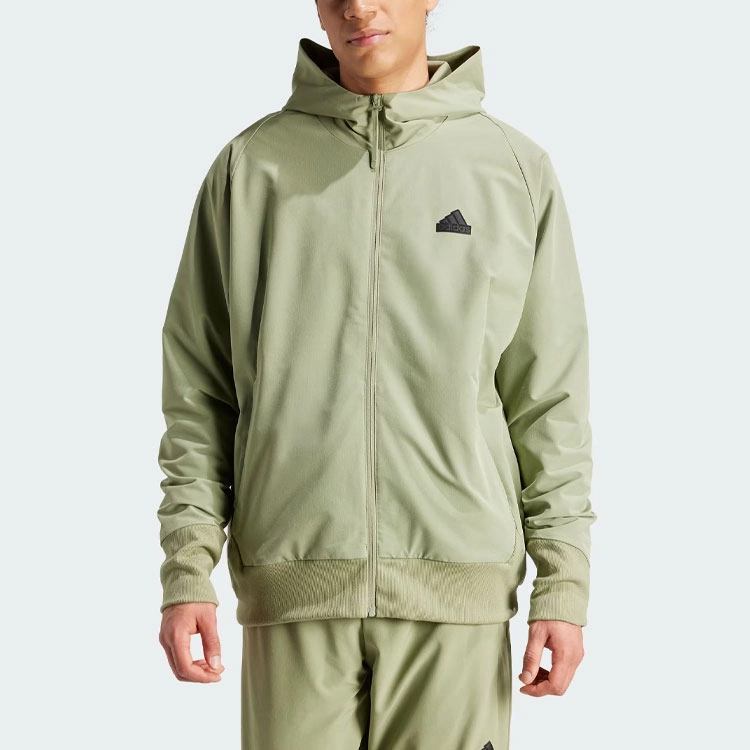adidas Z.N.E. Woven Full-Zip Hooded Track Top Logo