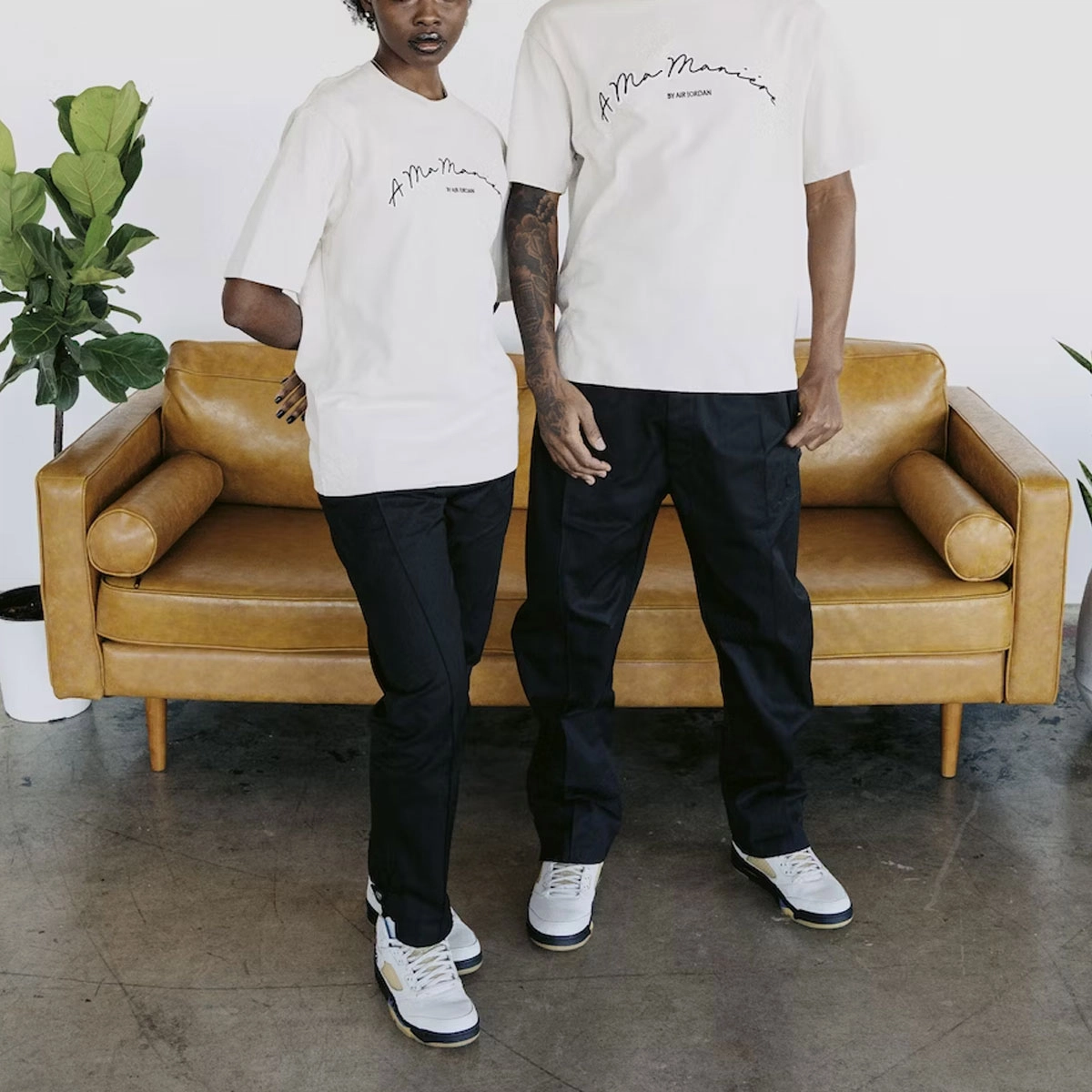Jordan x A Ma Manire Logo T