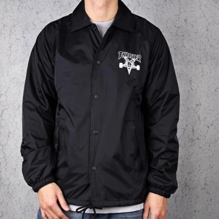 Thrasher Flame Coach Jacket Logo