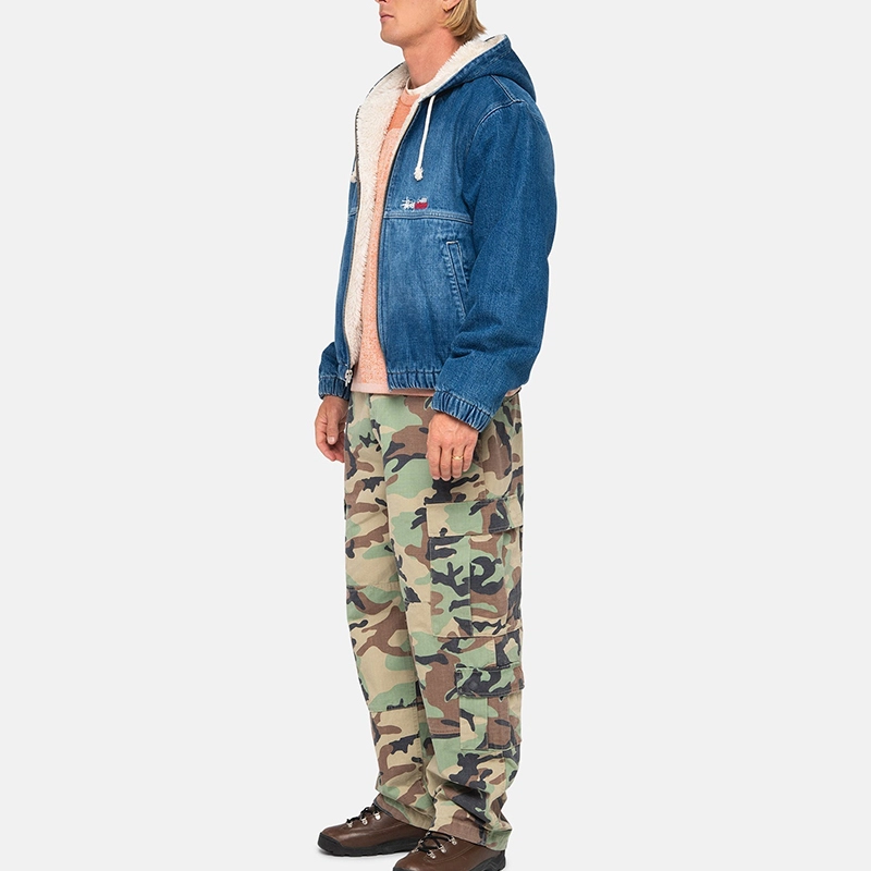 Stussy FW23 WORK JACKET DENIM SHERPA