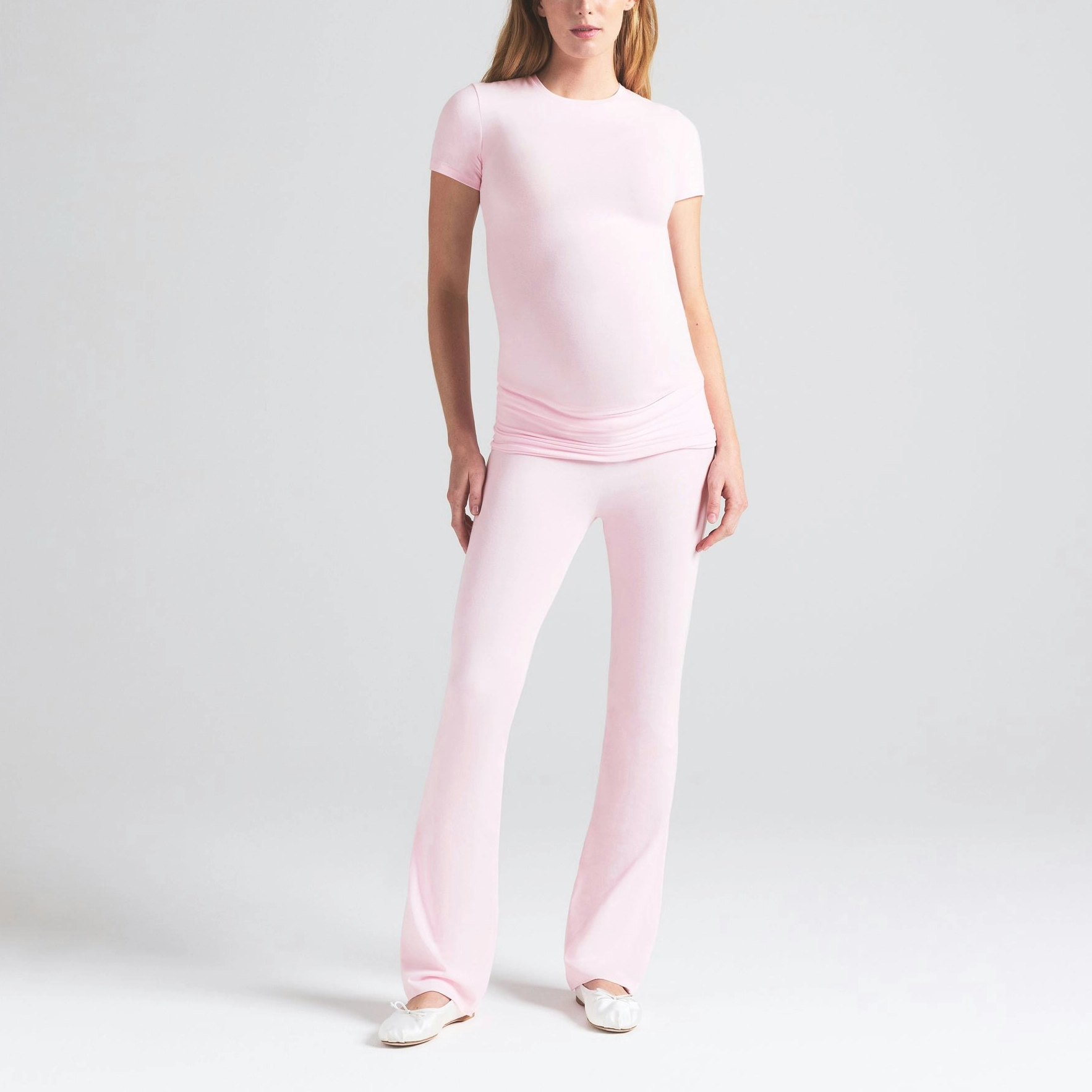 SKIMS SS25 COTTON JERSEY MATERNITY T-SHIRT T