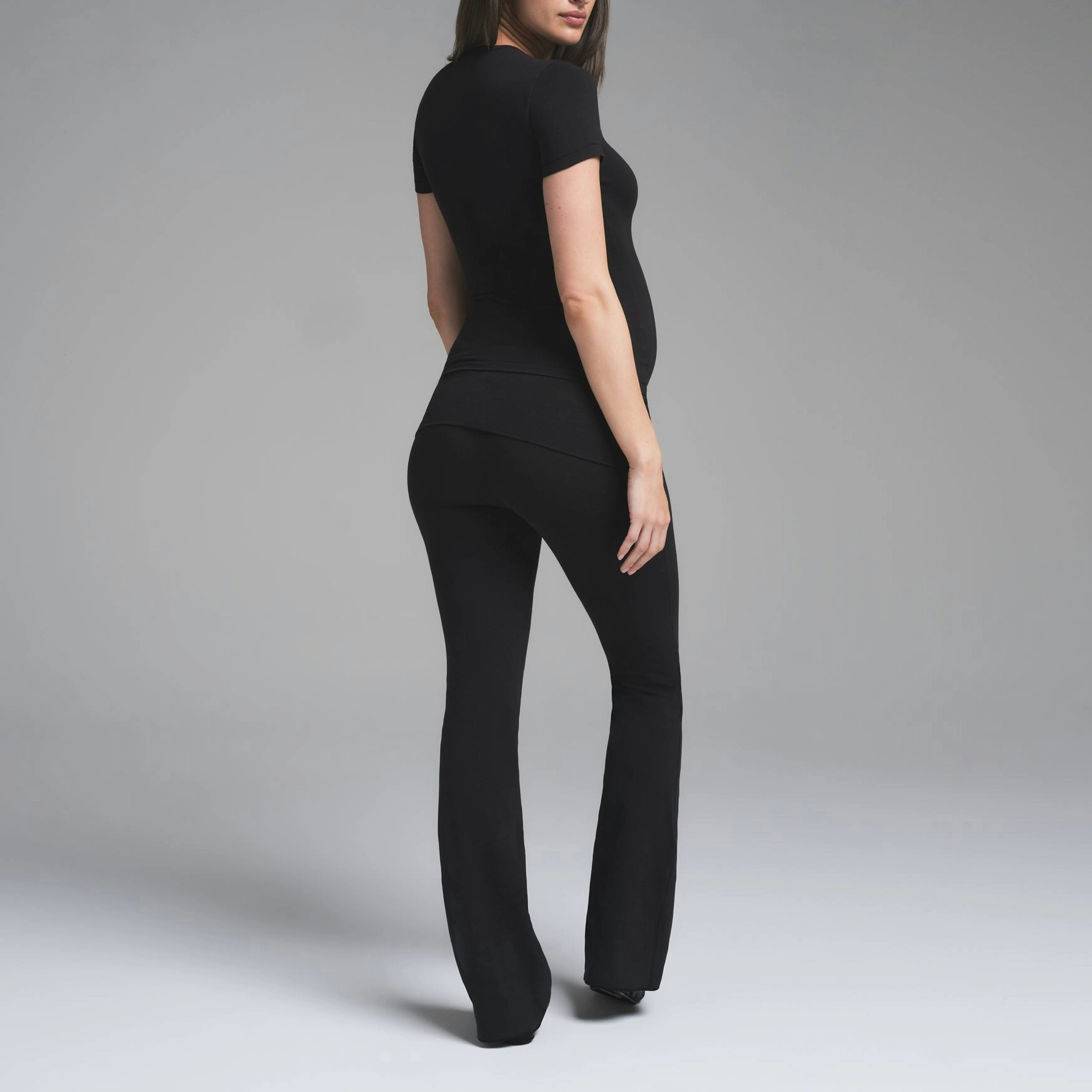 SKIMS SS25 COTTON JERSEY MATERNITY FOLDOVER PANT