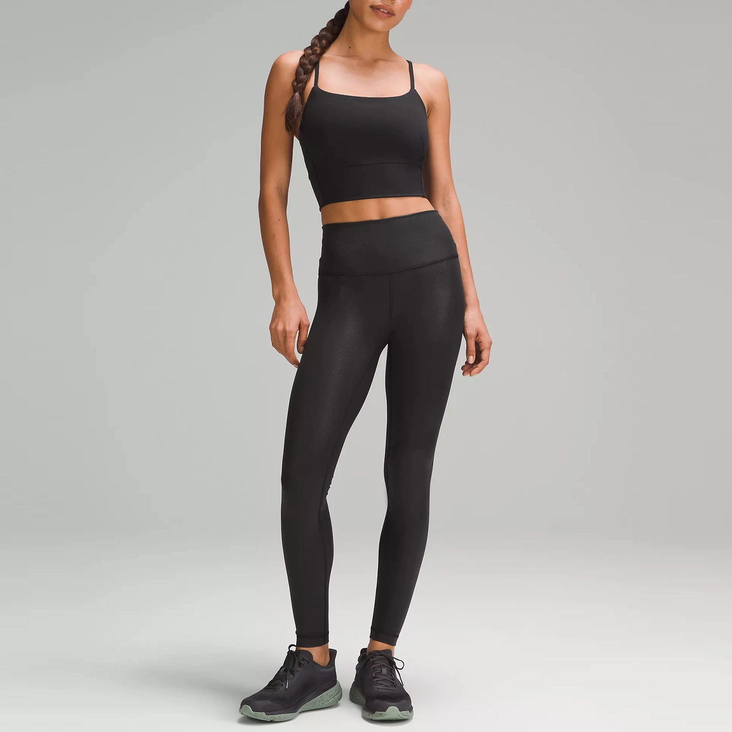 lululemon Wunder Train High-Rise Tight 28" Foil Black