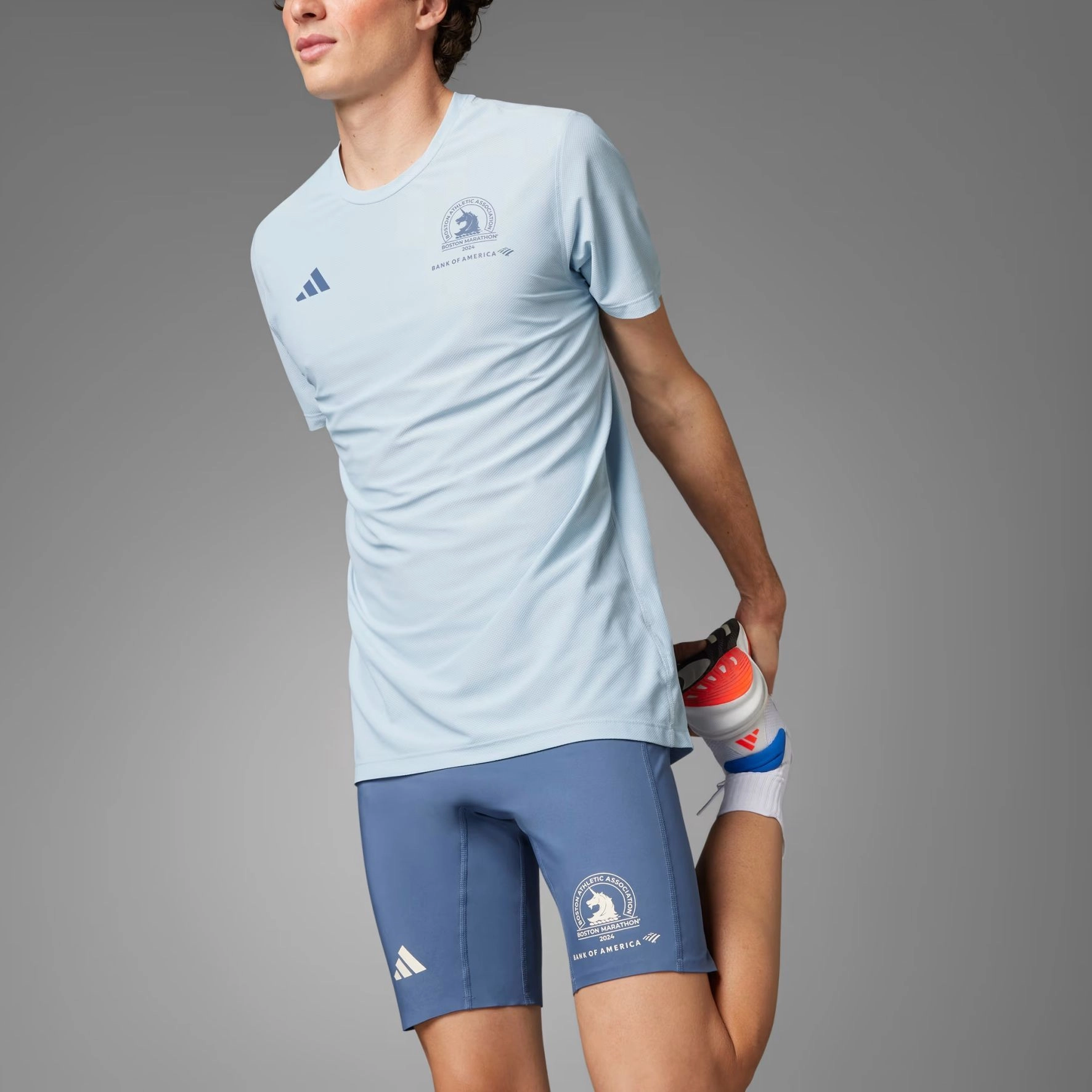 adidas Boston Marathon 2024 Running Short Tights Logo