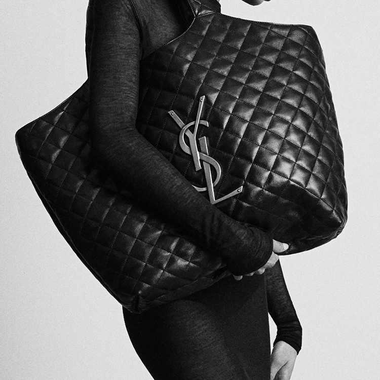 SAINT LAURENT YSL Icare Maxi Logo Tote