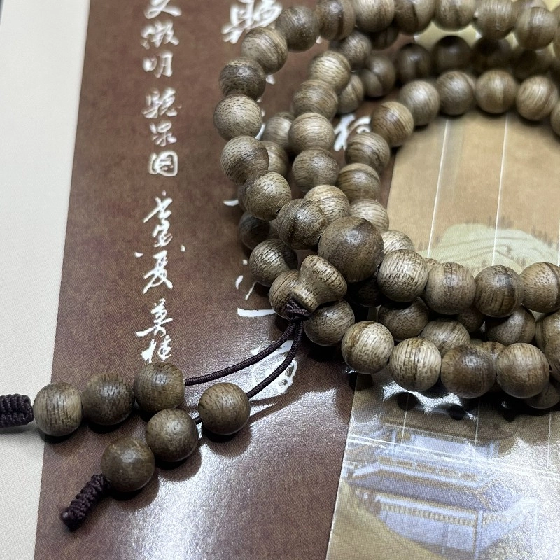 亮尊 芽庄 黑油花珠 新中式文玩 沉香 名贵木作手串 男女同款情侣款