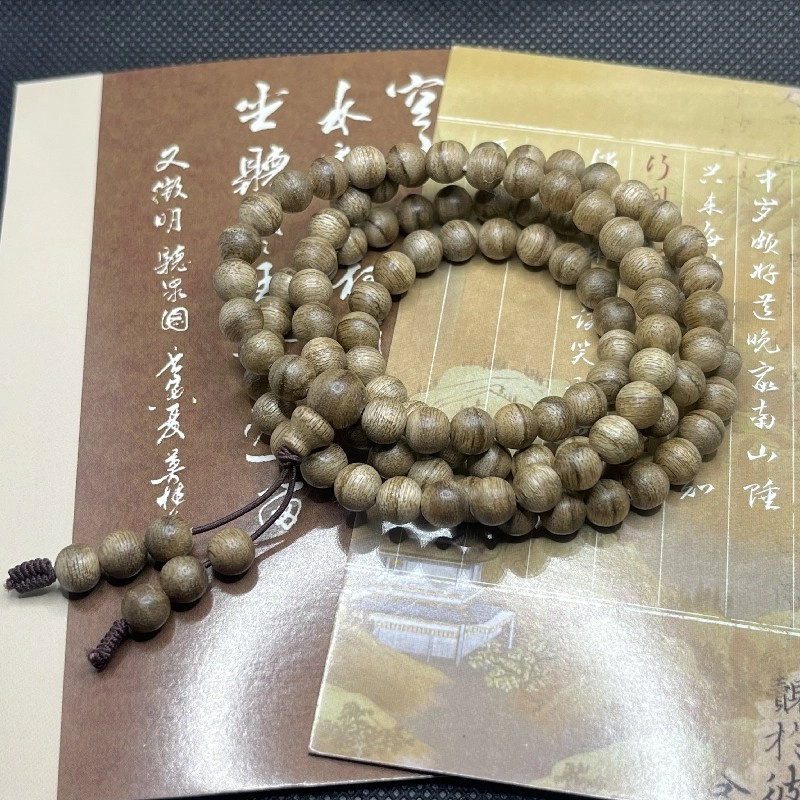 亮尊 芽庄 黑油花珠 新中式文玩 沉香 名贵木作手串 男女同款情侣款
