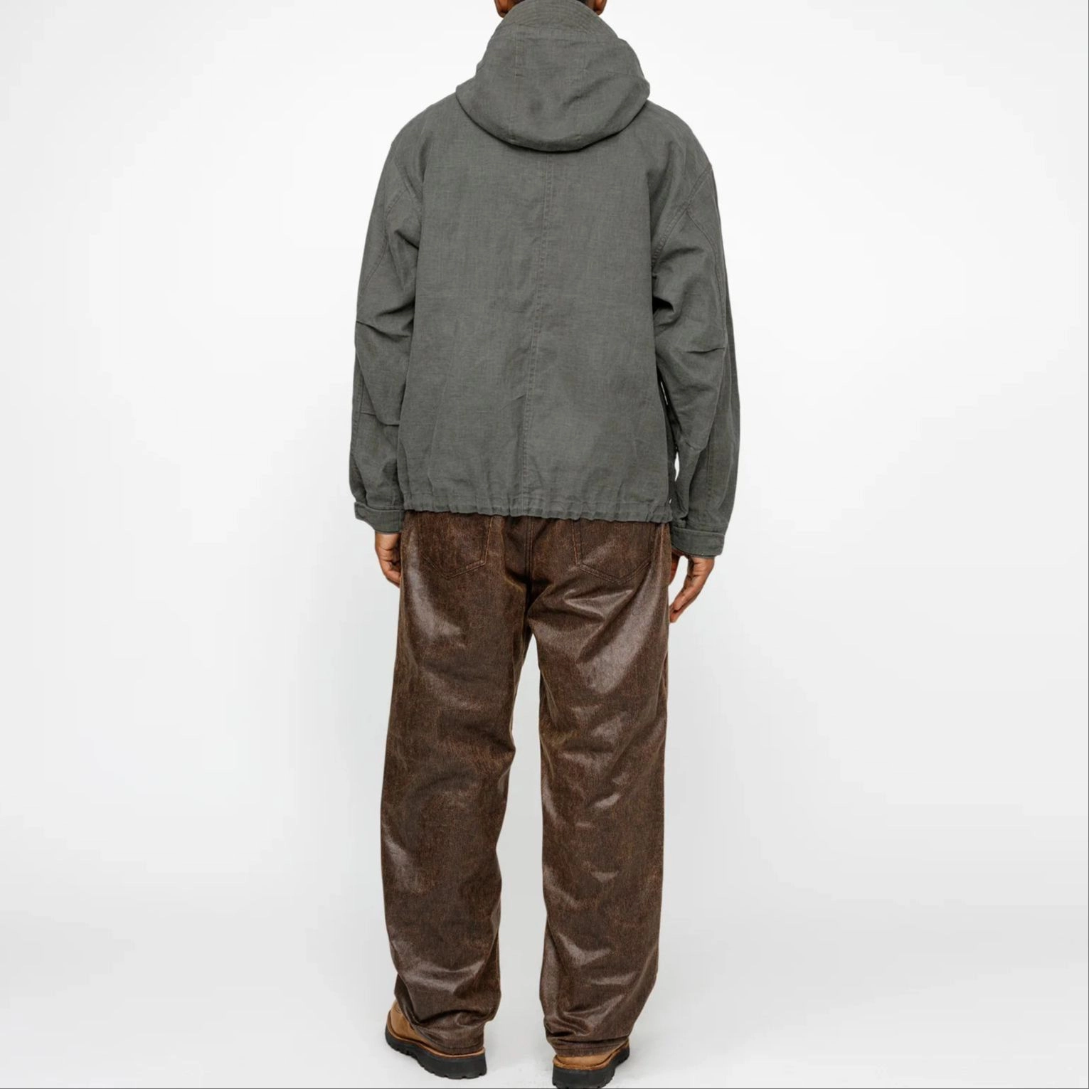 Stussy Short Parka Waxed Linen