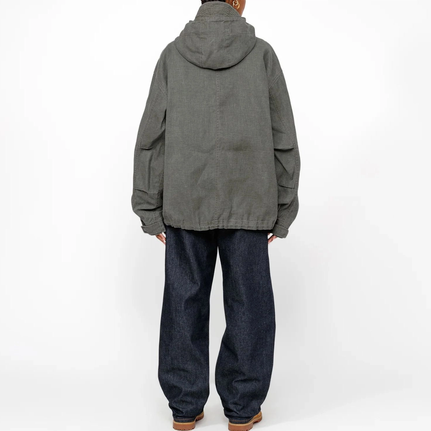 Stussy Short Parka Waxed Linen