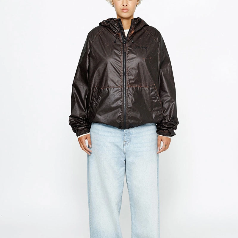 Stussy FW24 BEACH SHELL CRACKED RIPSTOP logo