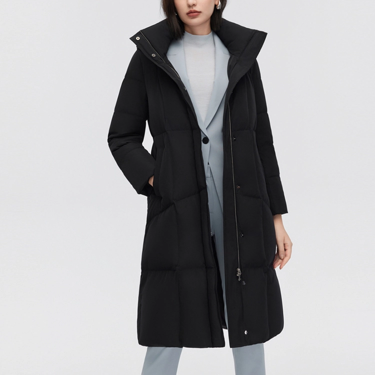 波司登 商务连帽宽松保暖防泼水长袖羽绒服 女款