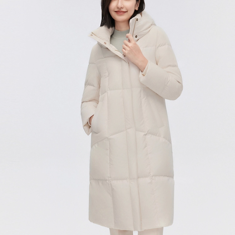 波司登 商务连帽宽松保暖防泼水长袖羽绒服 女款