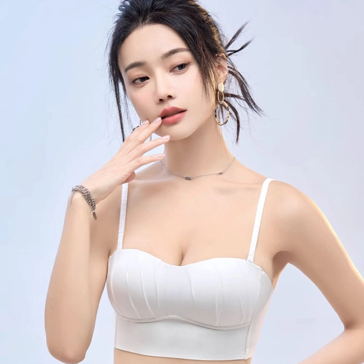 浪莎 简约防滑无痕聚拢收副乳无钢圈文胸