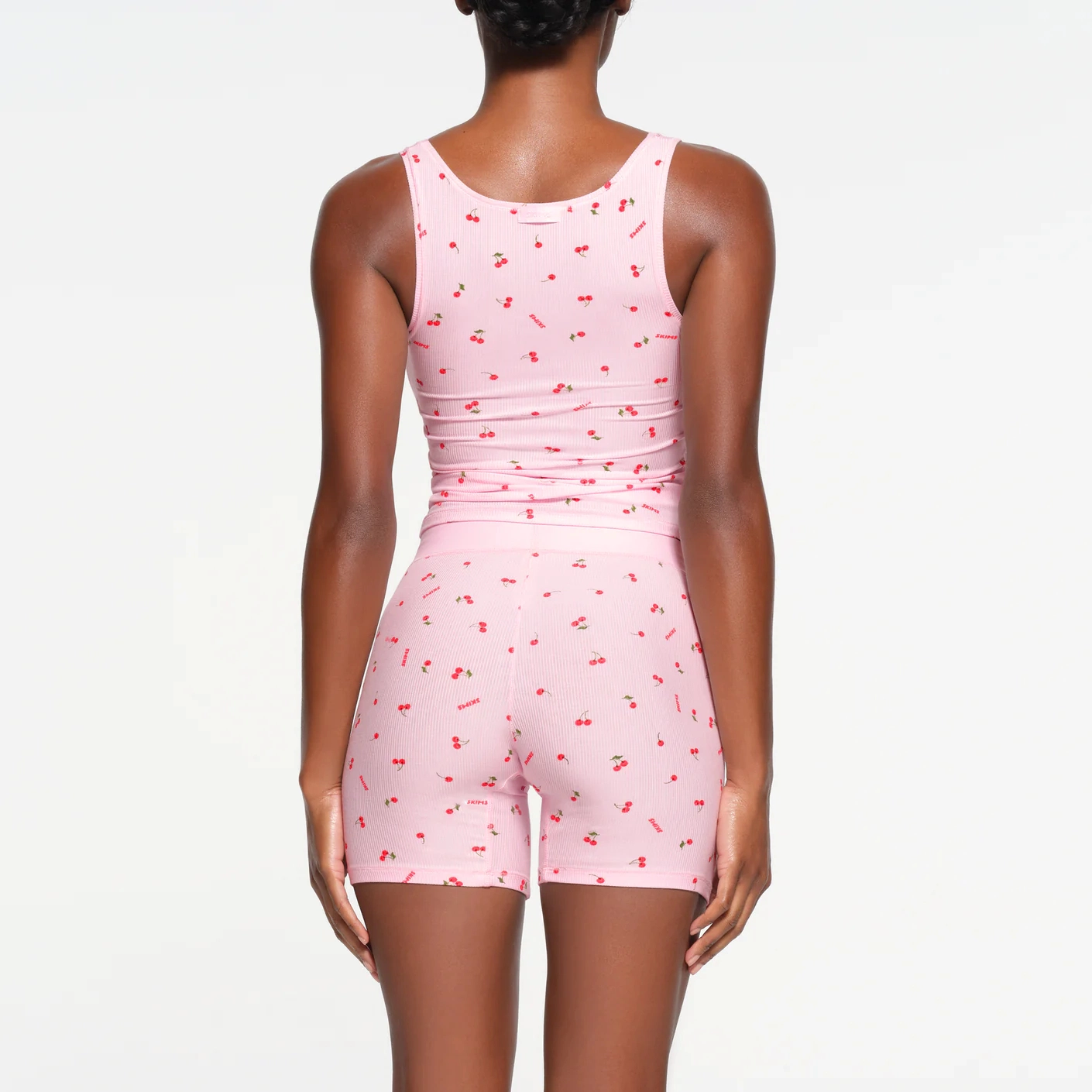 SKIMS SOFT LOUNGE TANK CHERRY BLOSSOM PRINT