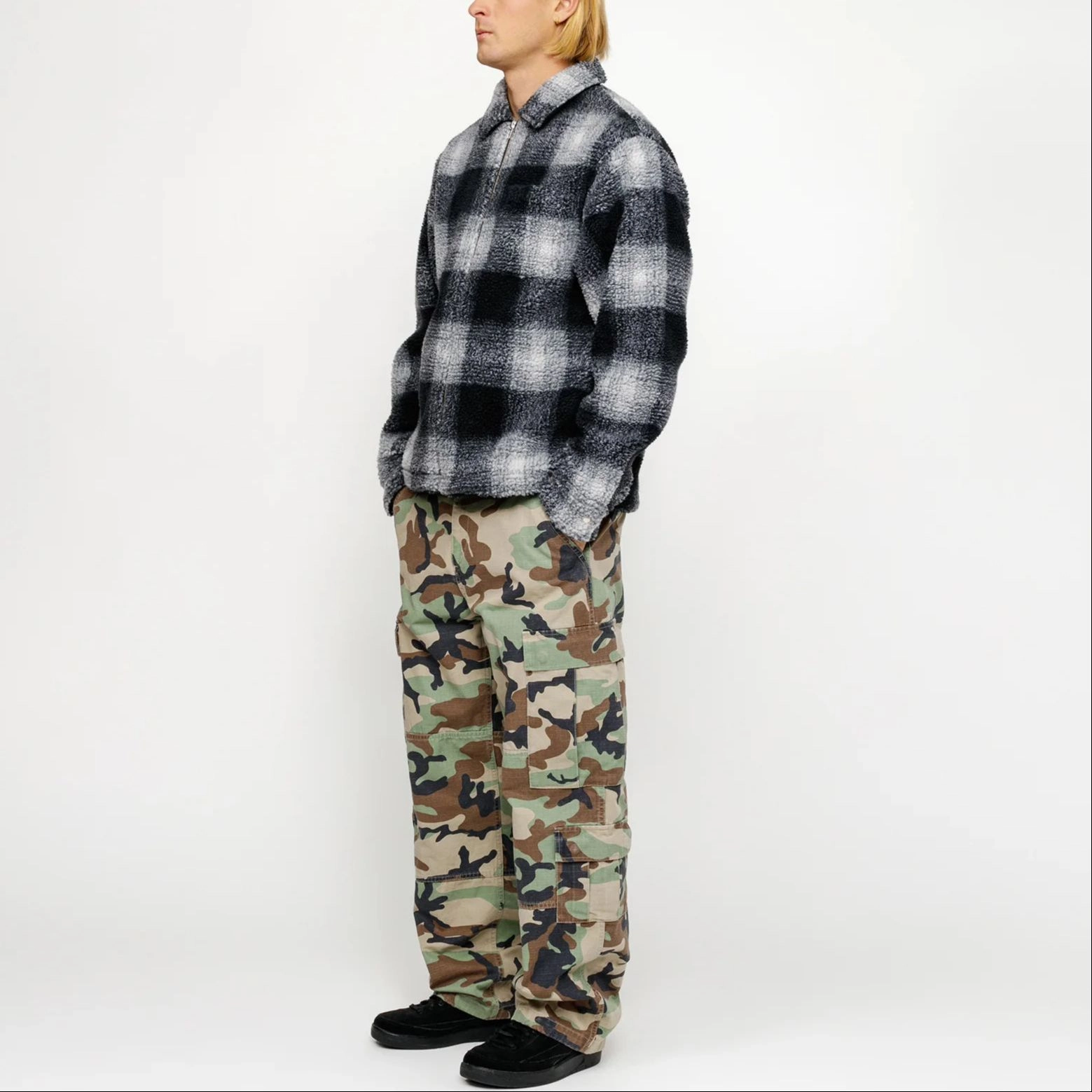 Stussy ZIP SHERPA SHADOW PLAID