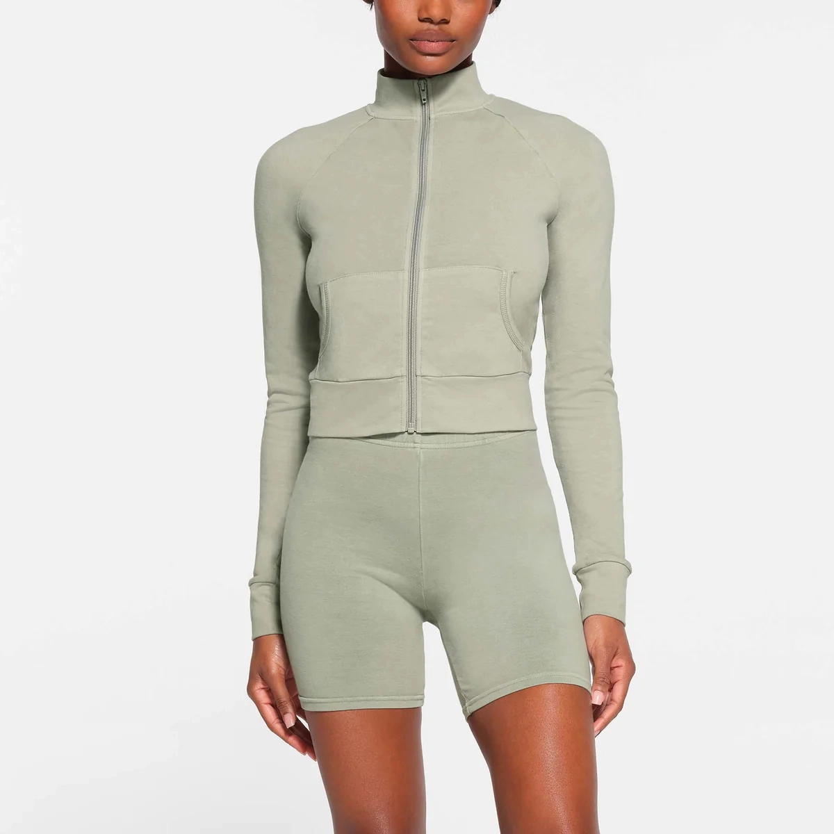 SKIMS OUTDOOR TRACK JACKET MINERAL