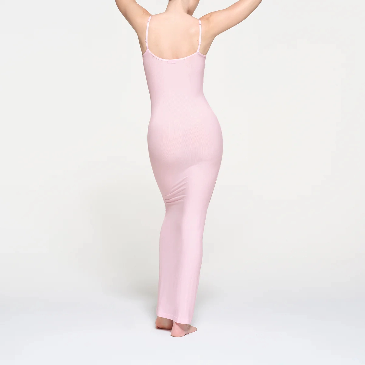 SKIMS SOFT LOUNGE LONG SLIP DRESS CHERRY BLOSSOM