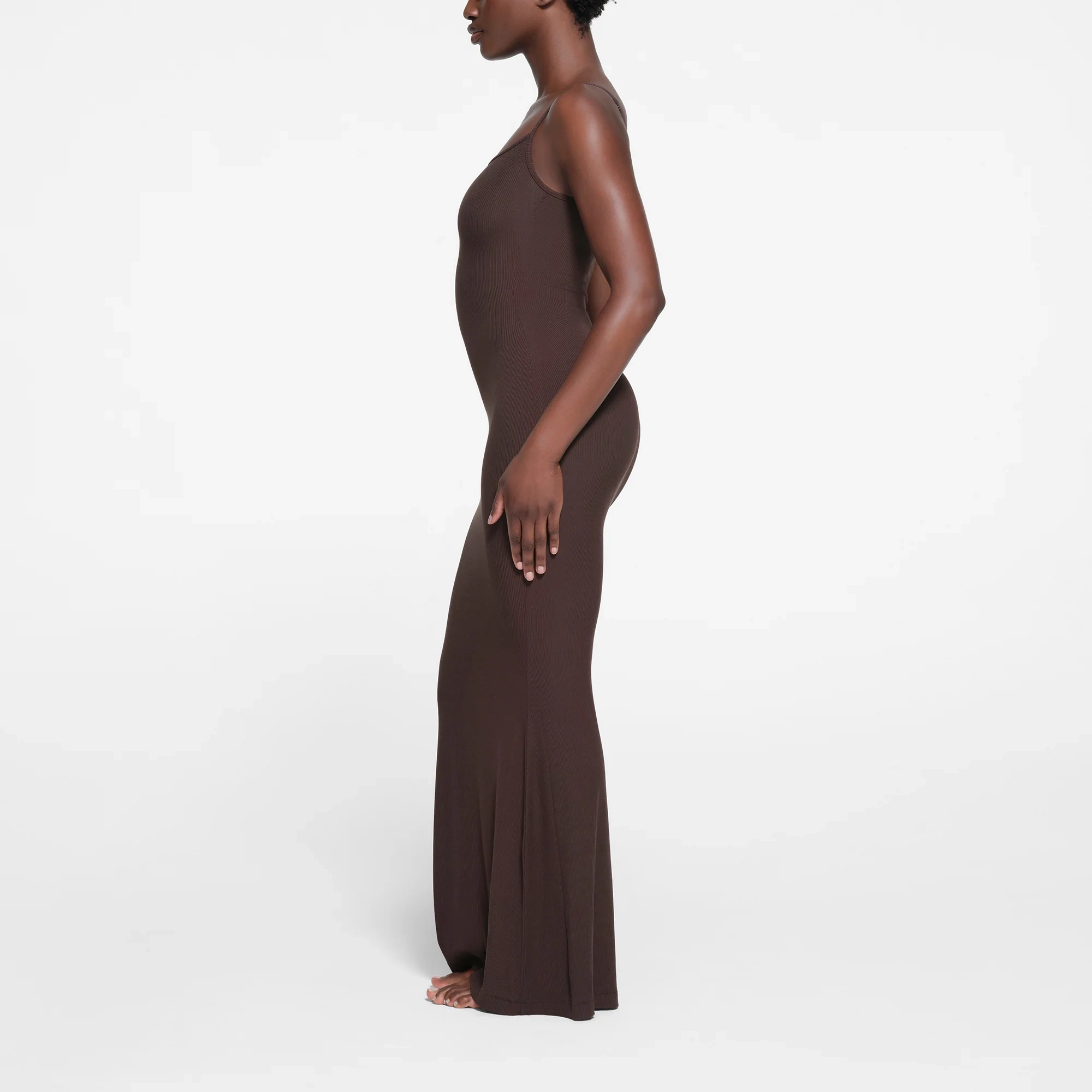 SKIMS SOFT LOUNGE LONG SLIP DRESS PHOENIX