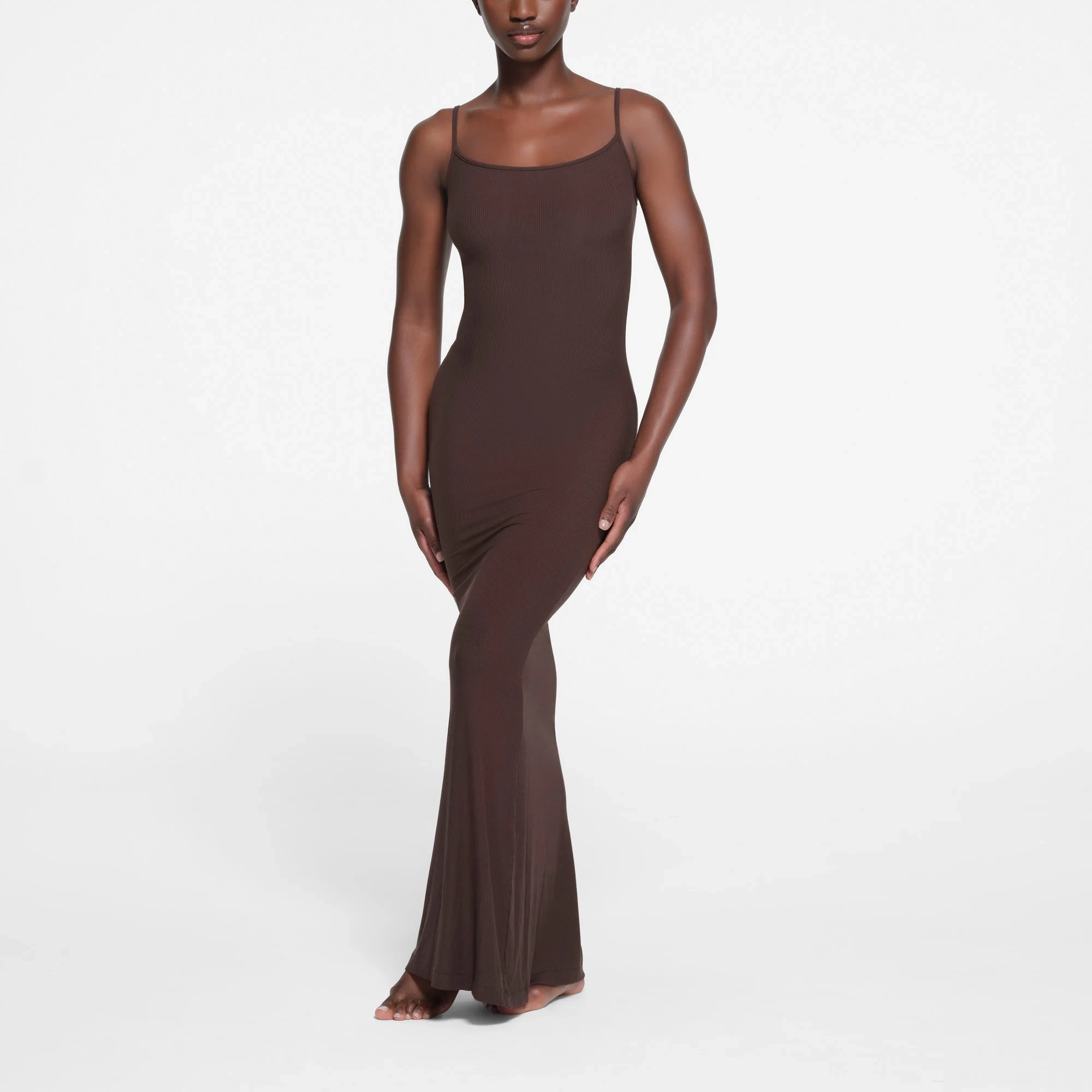 SKIMS SOFT LOUNGE LONG SLIP DRESS PHOENIX